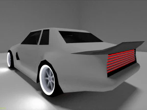 neon car 3D Model