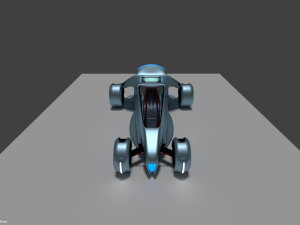 race rocket car 3D Model