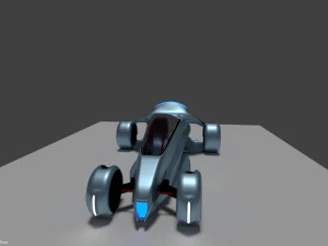 race rocket car 3D Model