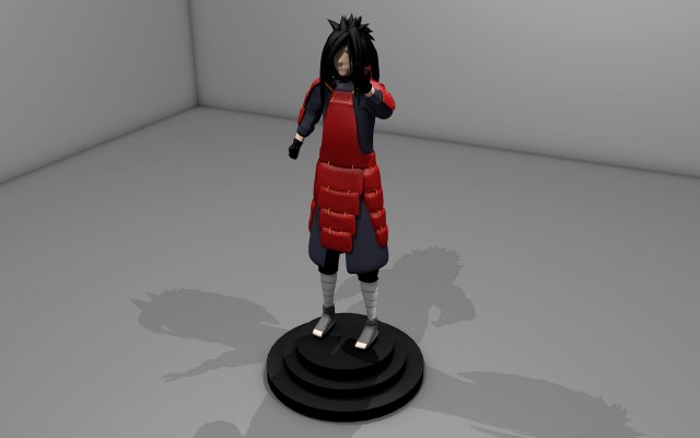 madara uchiha character 3D-Modell .c4d .max .obj .3ds .fbx .stl .blend 