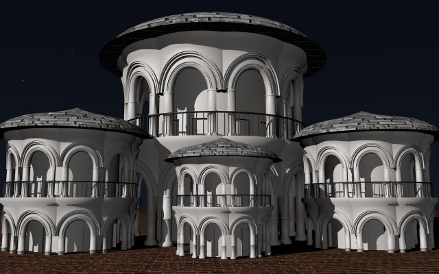 old style house model Modèle 3D .c4d .max .obj .3ds .fbx .stl .blend 