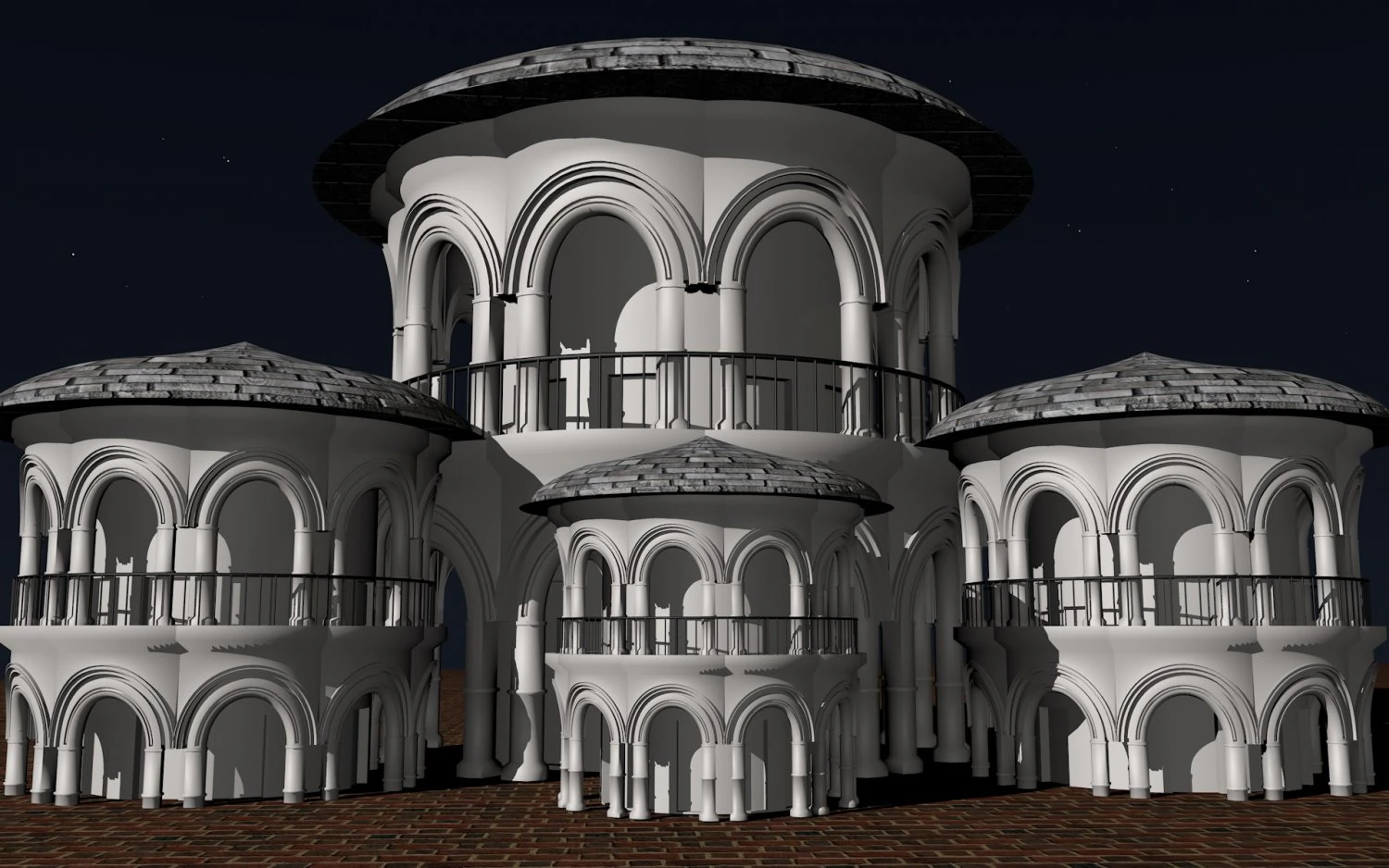 old style house model 3D Model .c4d .max .obj .3ds .fbx .stl .blend