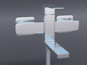 faucet and shower 3D 모델
