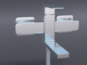 torneira e chuveiro Modelo 3D