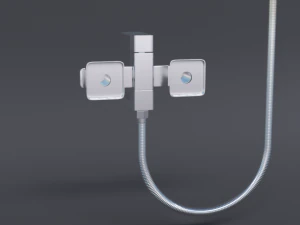 torneira e chuveiro Modelo 3D