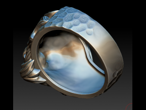 ring lion for jewerly 3d print 3d print model 3D 프린트 모델