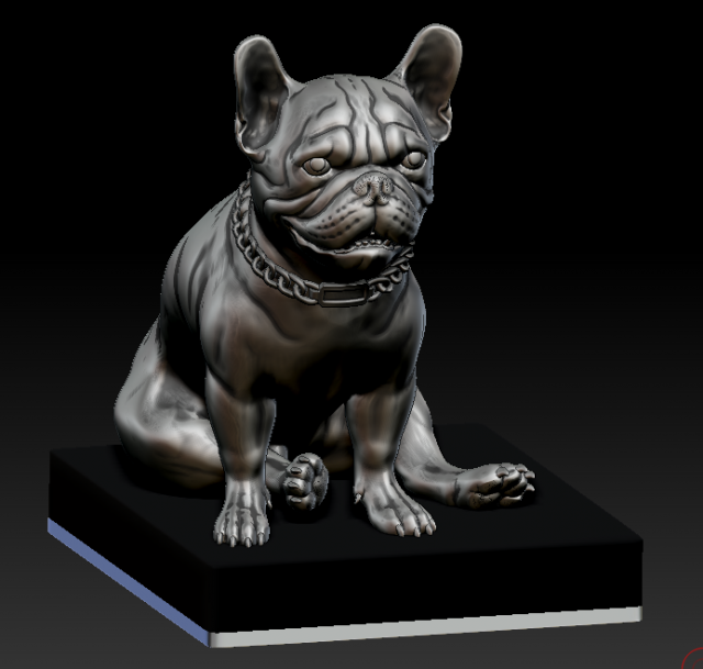 frenchbulldog 3d print statuete 3D 打印模型 .c4d .max .obj .3ds .fbx .stl .blend 