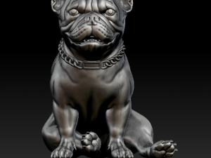 frenchbulldog 3d print statuete 3D 打印模型