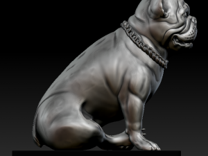 frenchbulldog 3d print statuete 3D 打印模型