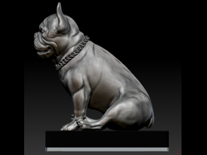 frenchbulldog 3d print statuete 3D 打印模型