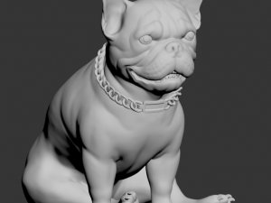 frenchbulldog 3d print statuete 3D 打印模型