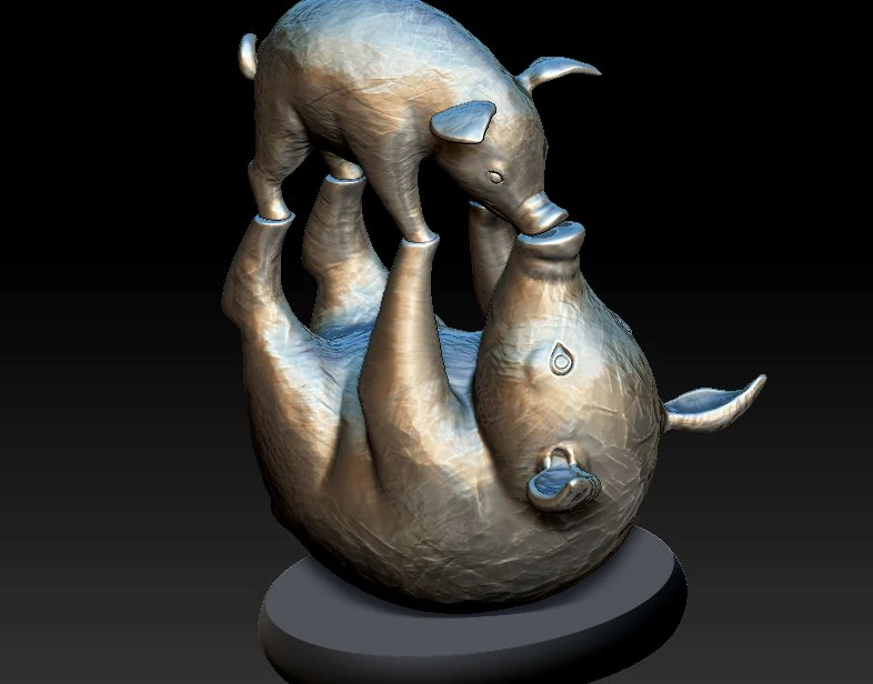 pigs souvenir statuette for 3d print 3d print model 3D Print Model .c4d .max .obj .3ds .fbx .stl .blend