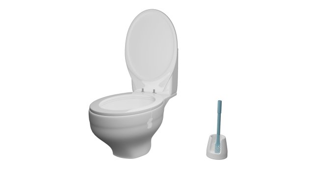 toilet wc 3D Модель .c4d .max .obj .3ds .fbx .stl .blend 