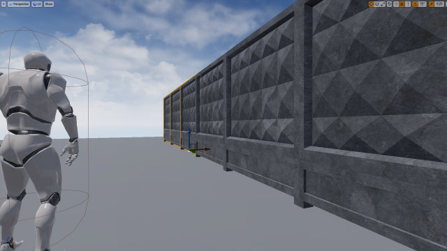concrete fence 3D Model .c4d .max .obj .3ds .fbx .stl .blend 