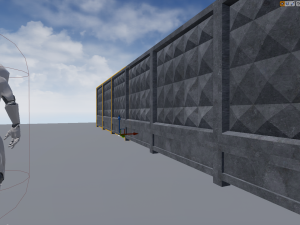concrete fence 3D 모델