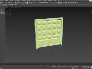 concrete fence 3D Model