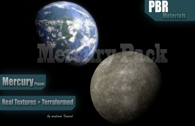 mercury pack CG Textures .c4d .max .obj .3ds .fbx .stl .blend 