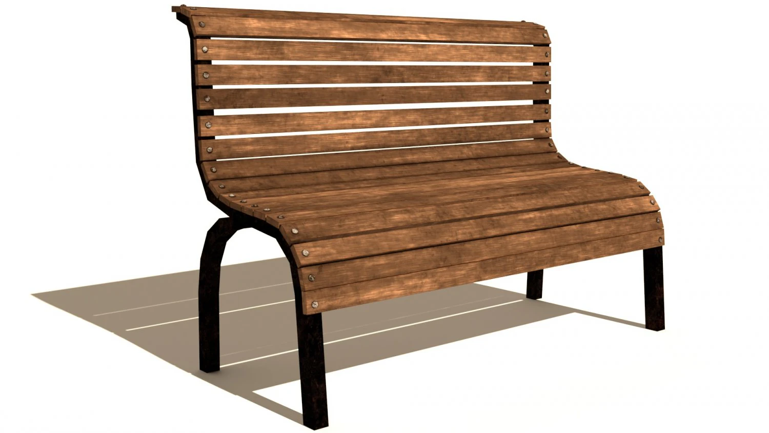 bench 3D Model .c4d .max .obj .3ds .fbx .stl .blend 