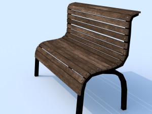 bench Modèle 3D