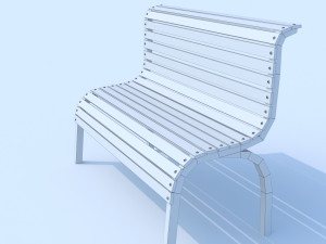 bench Modèle 3D