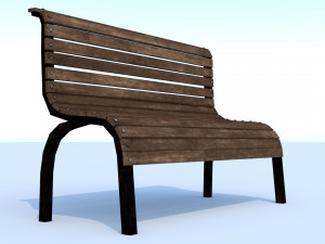 bench Modèle 3D