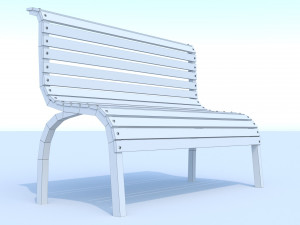 bench Modèle 3D