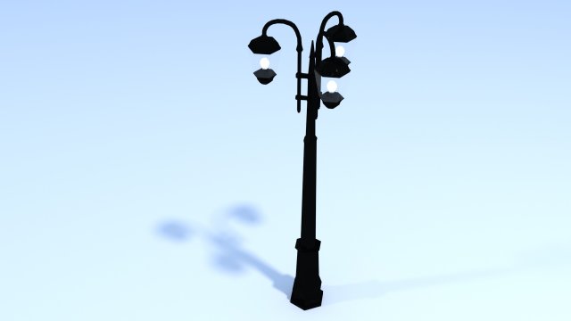 street lamp 3Dモデル .c4d .max .obj .3ds .fbx .stl .blend 