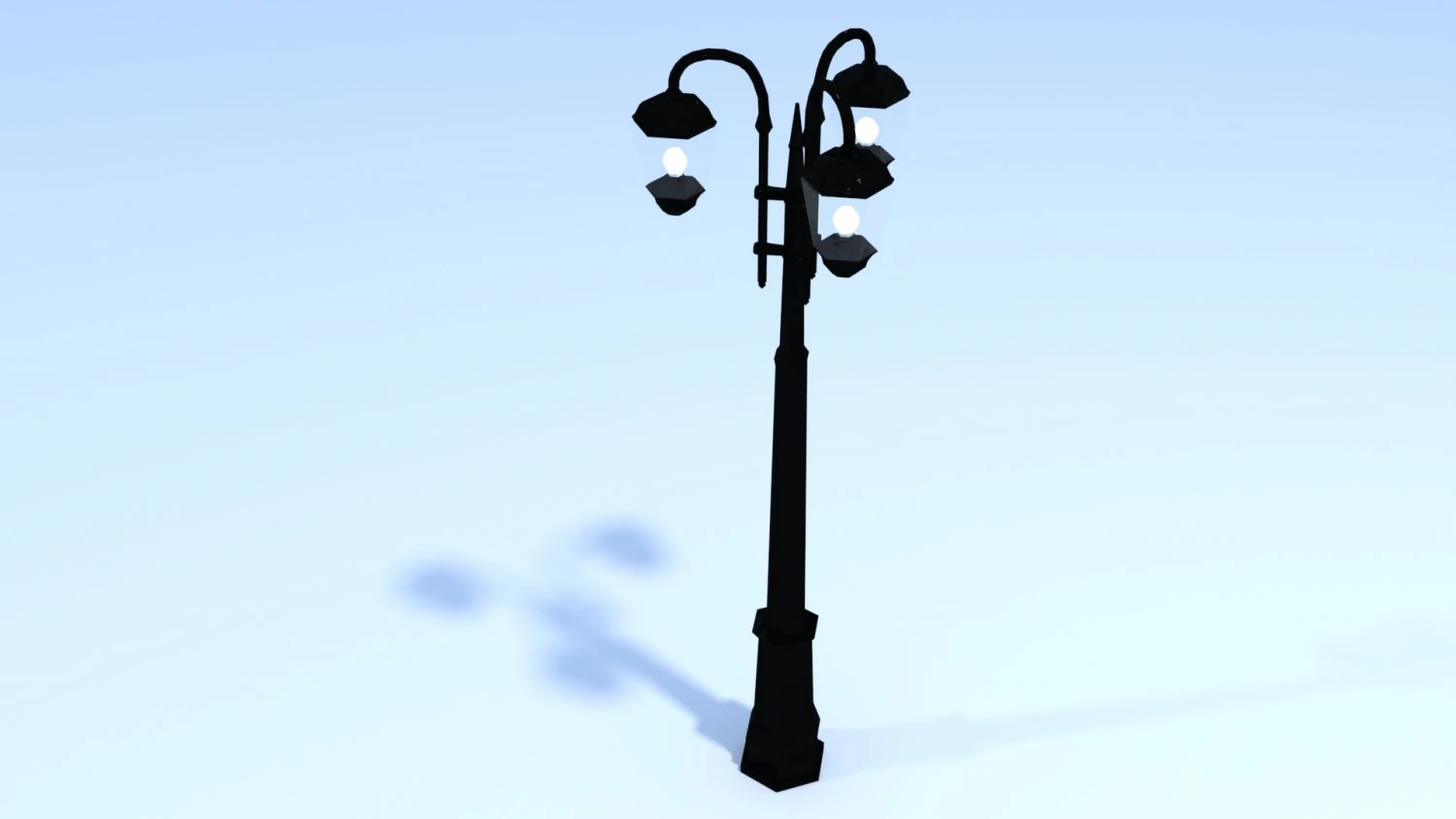 street lamp 3D Model .c4d .max .obj .3ds .fbx .stl .blend 