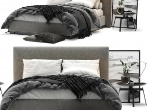 maxalto bauci ovidio bed 3D Model