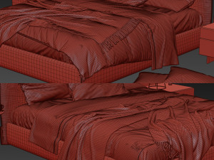 bed jacqueline poliform 3D मॉडल