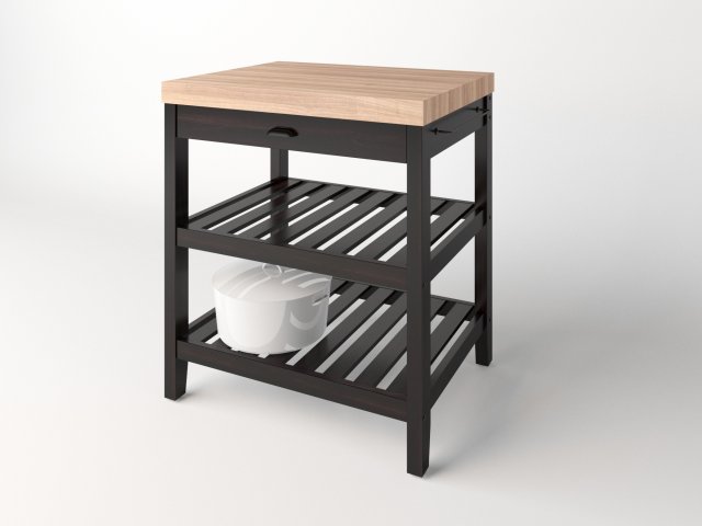 Wadholma kitchen table island ikea 3Dモデル .c4d .max .obj .3ds .fbx .stl .blend 