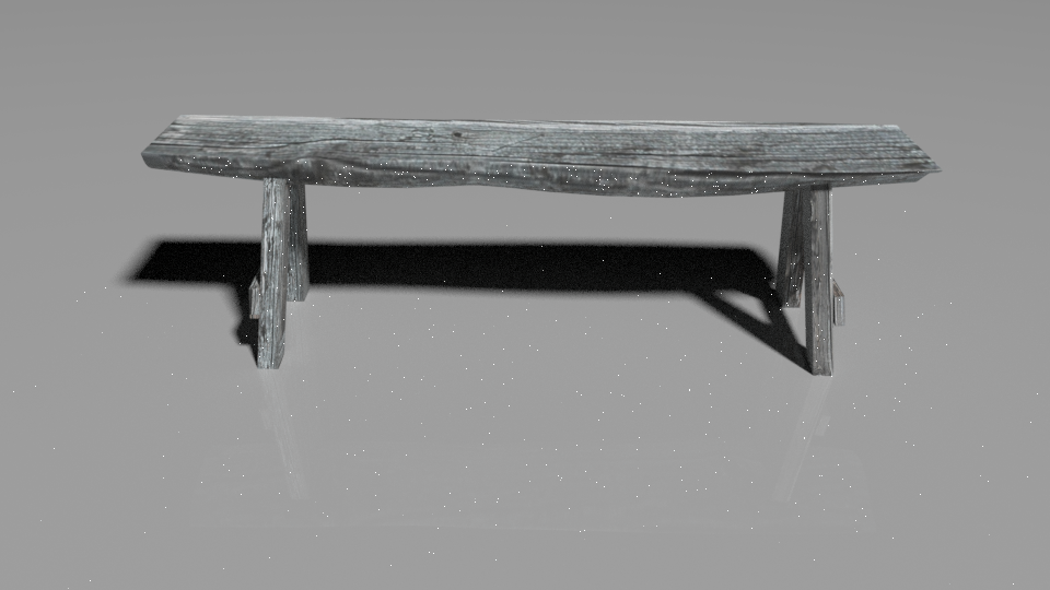 Wooden Bench Lowpoly 3d Model In Bench 3dexport