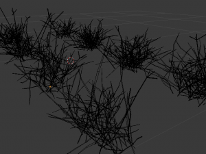 grass clump realistic Modello 3D