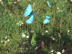 grass clump realistic Modèle 3D