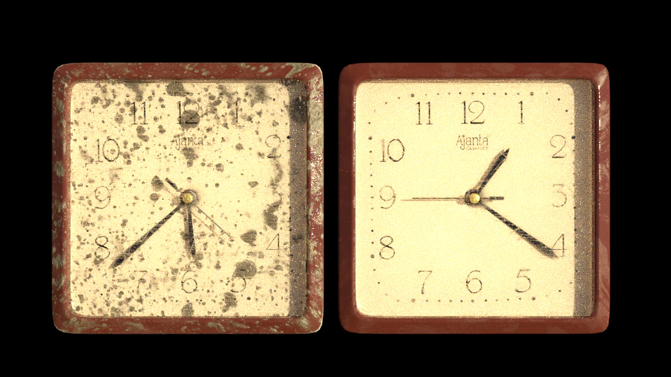 clock 3D Model .c4d .max .obj .3ds .fbx .stl .blend