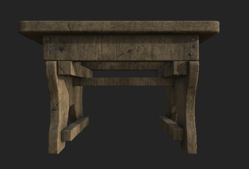 stool wooden 3D Model .c4d .max .obj .3ds .fbx .stl .blend 