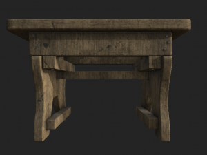 stool wooden 3D Model