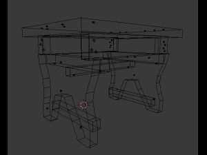 stool wooden 3D Model