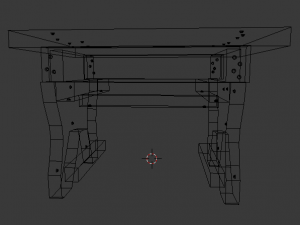 stool wooden 3D Модель