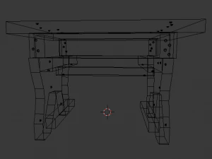 stool wooden 3D Model