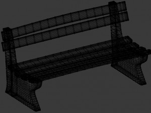 benchmossy Modello 3D