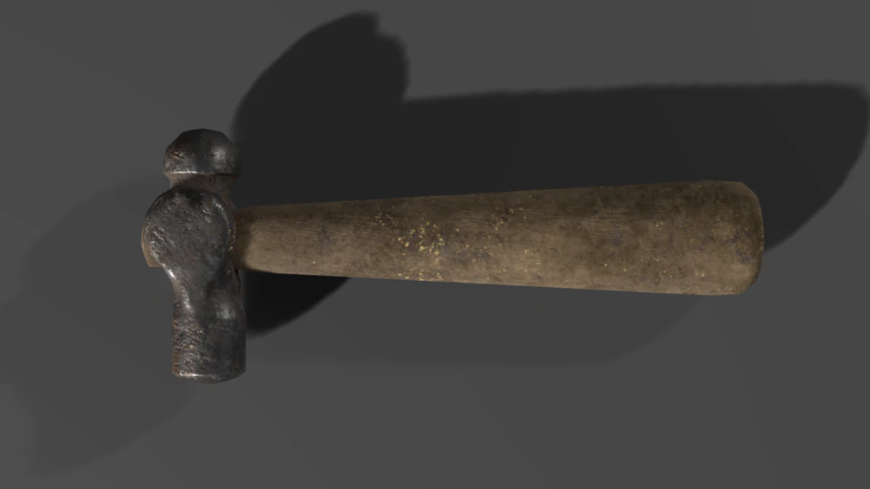 martelo velho Modelo 3D .c4d .max .obj .3ds .fbx .stl .blend 