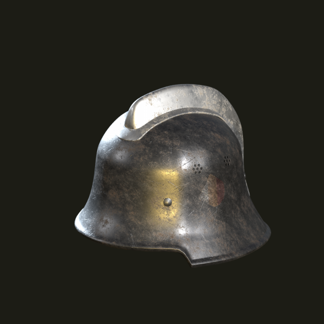 german-fire-fighter-helmet 3D Model .c4d .max .obj .3ds .fbx .stl .blend 