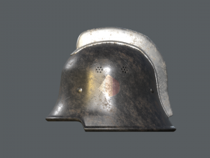 german-fire-fighter-helmet 3D Model
