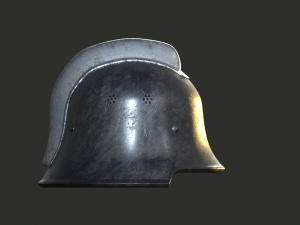 german-fire-fighter-helmet 3D Model