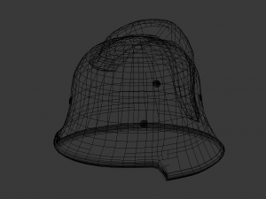 german-fire-fighter-helmet 3D Model