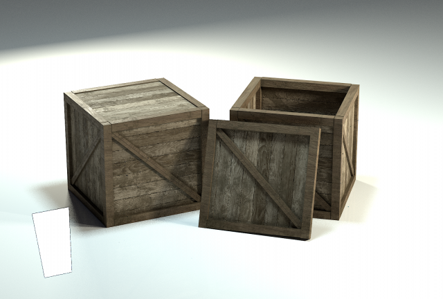 wooden box Model 3D .c4d .max .obj .3ds .fbx .stl .blend 