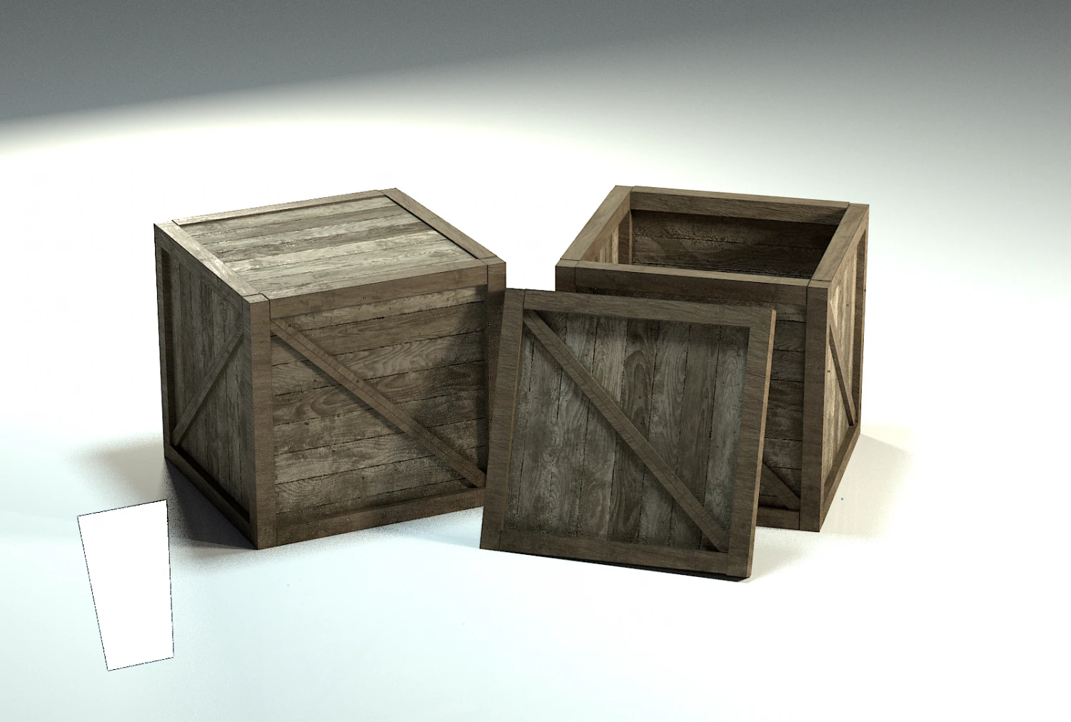 wooden box 3D Model .c4d .max .obj .3ds .fbx .stl .blend 