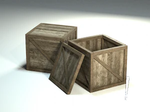 wooden box 3D Model