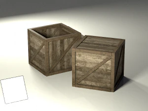wooden box 3D Model